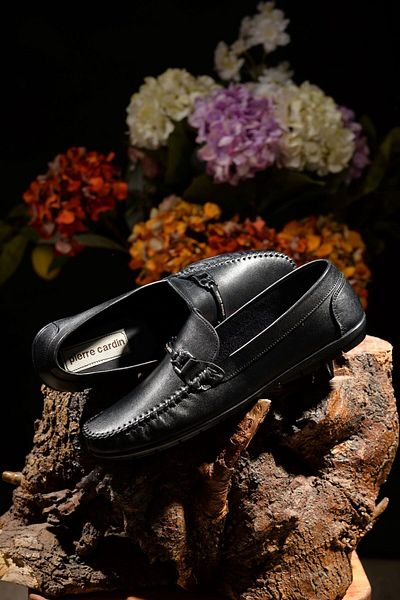 Pierre Cardin Ανδρικά παπούτσια casual 100% γνήσιο δέρμα με μαύρη αγκράφα που προσφέρουν ανθεκτικότητα και κομψότητα μαζί