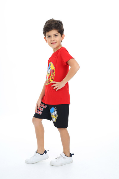 e-çocuk Donald Duck Printed Boys' Set - Top and Bottom Set 2017