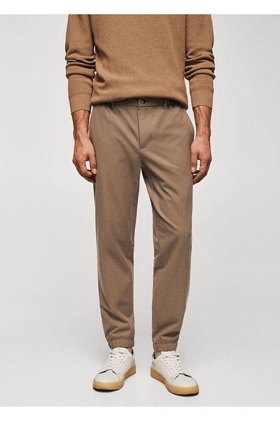 MANGO Man Slim-Fit Drawstring Jogger Pants