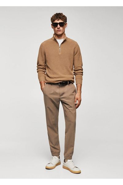 MANGO Man Slim-Fit Drawstring Jogger Pants