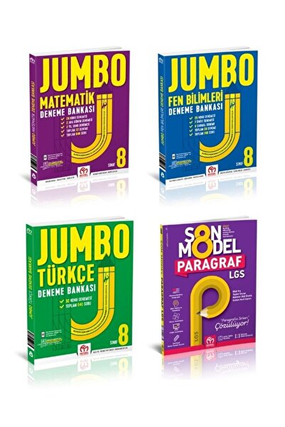 Model Eğitim Yayınları MODEL EĞİTİM YAYINLARI JUMBO 8.SINIF TÜRKÇE-MATEMATİK-...