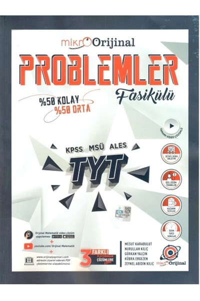 Ankara Yayıncılık 2024 Baskı Orijinal Problemler Mikro Soru Bankası