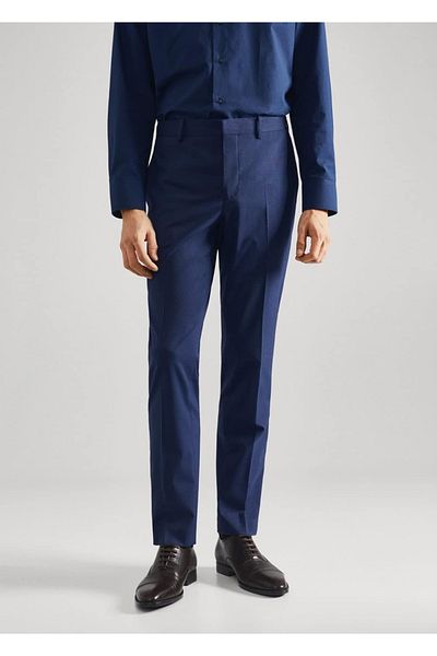 MANGO Man Látkové kalhoty Super Slim Fit