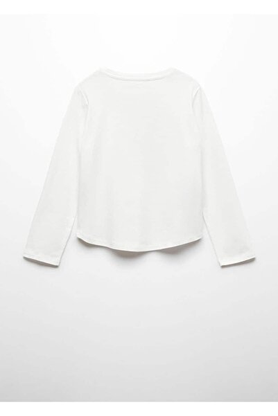 MANGO Kids Pamuk karışımlı desenli tişört