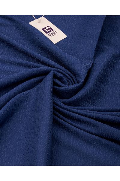 Scarf Σάλι Jacquard Tree Bark Cotton - Saks Blue -