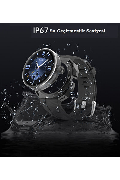 Makroteknoloji Grade Smart G3 Akıllı Saat Sporcu Izci Dağcı Askeri Outdoor Ak...