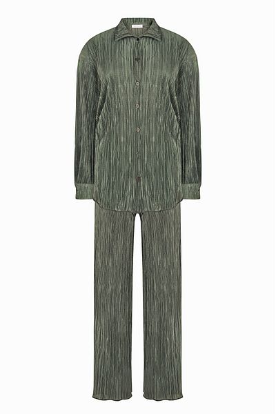 ZF BUTİK Plissiertes Khaki-Set
