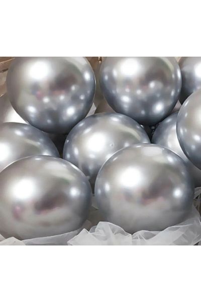 Yogi parti Metallic Gray 10 pcs Balloons 12 inch