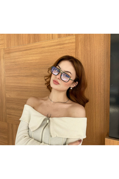 MOONMEE Stark Mavi Işık Korumalı Gözlük - Unisex Güneş Gözlüğü Yeşil UV400 Ko...