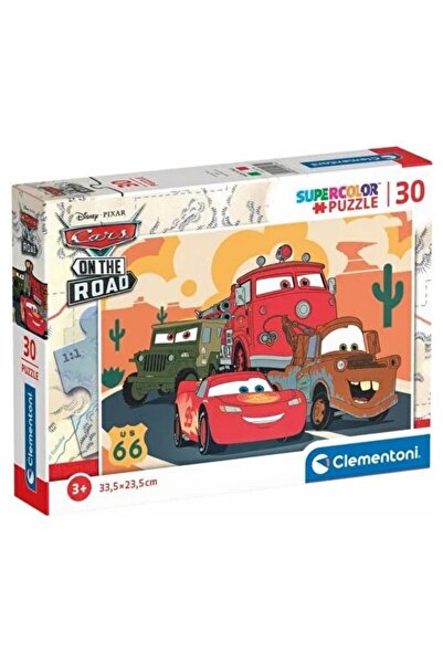 Genel Markalar 30 Parça Supercolor Puzzle: Cars On The Road