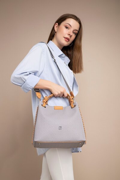 Just Polo Large Size Knitted Embroidered Handmade Casual Women's Shoulder Bag...