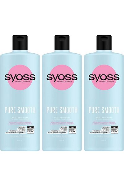 Syoss 500 مل × 3 شامبو