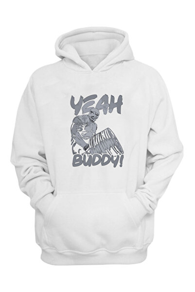 THEWERT Unisex Yeah Buddy Štampano bela regular fit Čupkani materijal debela ...