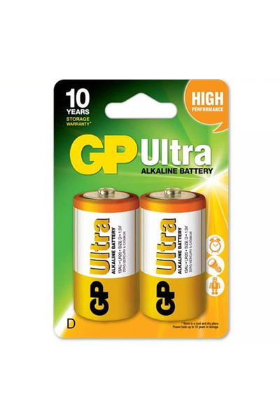 Mulvix Mlvx Gp 13Au-2U2 Ultra Alkalın D Büyük Boy Kalın Pil Lr20 (2Li Paket I...