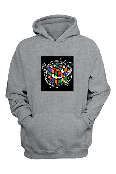 THEWERT Unisex Intelligence Cube Štampano Siva Regular Fit Čupkani materijal ...