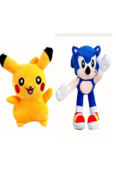 Ailenizin Oyuncakçısı Efsane 2'li Pokemon Pikachu & Sonic Peluş Oyuncak Seti ...