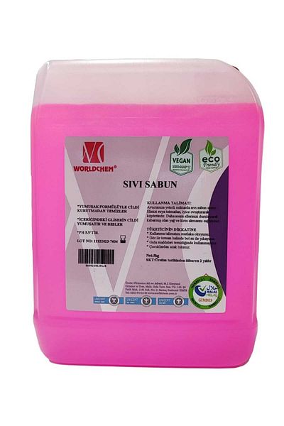 Worldchem Herbal Liquid Soap Flower Scented 5lt Gmdes Certified