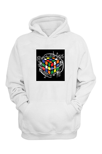 THEWERT Unisex Intelligence Cube Štampano bela regular fit Čupkani materijal ...