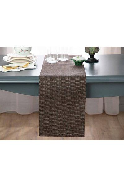 Blue Home Woven Pvc Table Runner Heat Resistant Non-Slip Washable Woven Vinyl Size: 40 cm x 110 cm (1 piece)