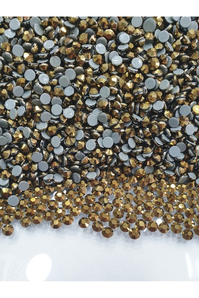CRYSTALSHOP Hotfix Stone adeziv cu fier de călcat - Ss16 Antique Gold (50 Gr - 1440 buc)