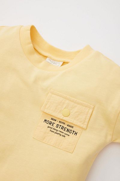 DeFacto Baby Boy Crew Neck Printed Long Sleeve T-Shirt C0637a524sp