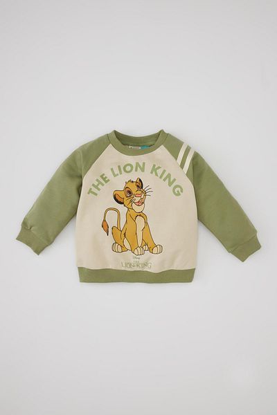 DeFacto Baby Boy Disney Lion King φούτερ με λαιμόκοψη C2485a524sp