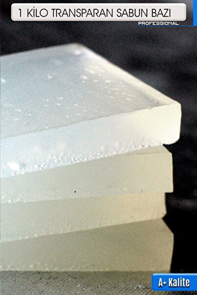 FANTASTİK SANAT ATÖLYESİ A+ Kalite Şeffaf Transparan (Transparent) Sabun Bazı - 1 Kilogram