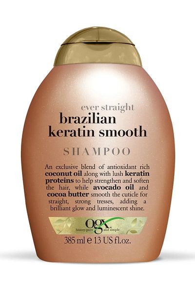 OGX 385ML Brazilian Keratin Therapy Shampoo - Nourishing and Repairing
