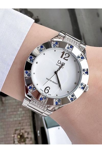 Q&Q Women's Metal Cord Wristwatch