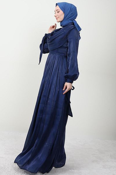 Giza Giyim Hijab Dress Navy Blue