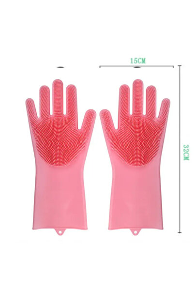 Multiamo Magic Serrated Dish Glove Kitchen Bathroom Cleaning Brush