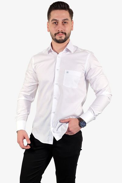 MD1974 Regular Dobby Pocket Shirt