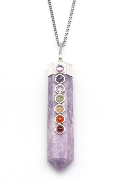 Alibaba Doğaltaş ليبيدوليت - قلادة شقرا من الحجر الطبيعي