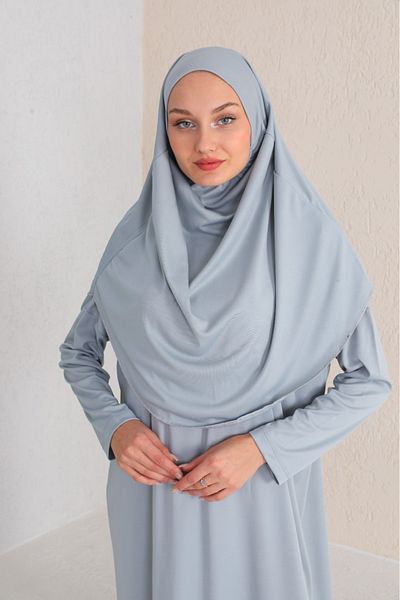 miss ledonna Ασημί γκρι Ολόσωμο Φόρεμα Προσευχής Easy Wear