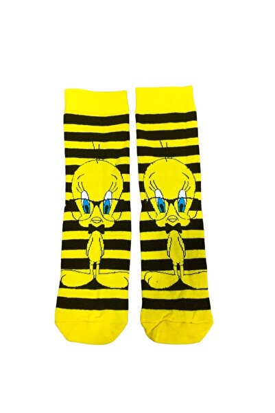 AL Bİ 90LIK جوارب قطنية منقوشة بشخصيات فيلم تويتي كارتون