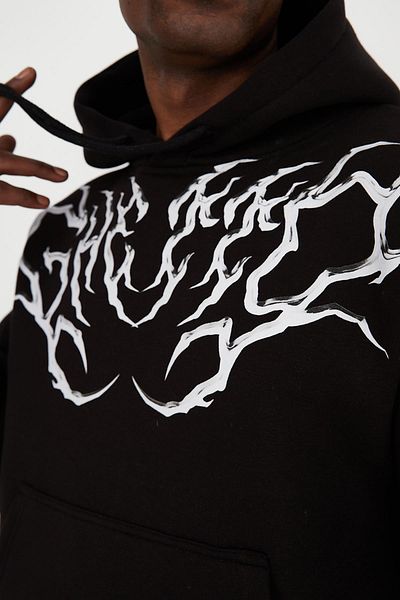 Ghetto off limits Silver Oversize Unisex Sweatshirt