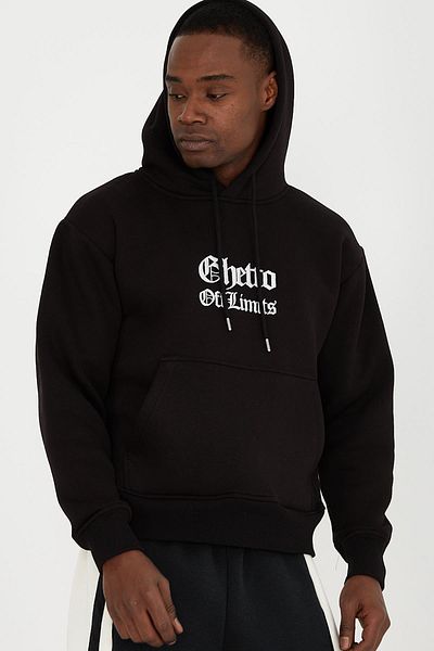 Ghetto off limits Escape Oversize Unisex Black Sweatshirt