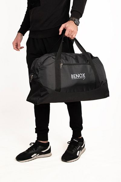 BENOX Geantă neagră unisex elegantă pentru sport și călătorie