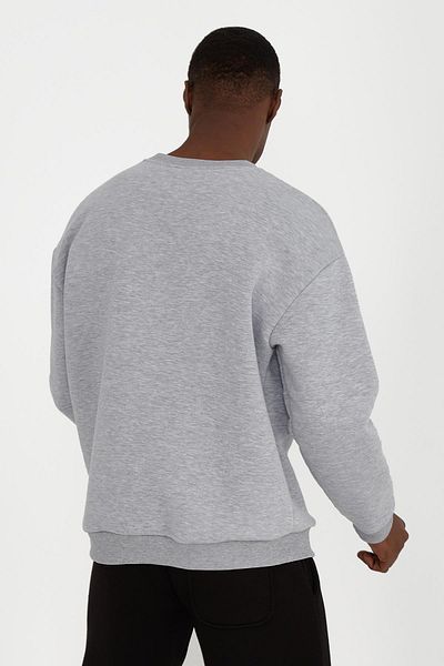 Ghetto off limits Basic Oversize Unisex Gray Melange Sweat
