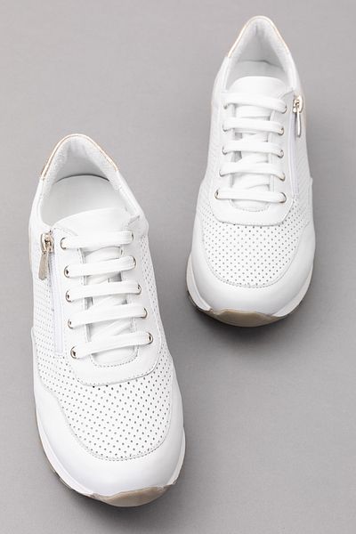 Gondol Pantofi sport cu talpă anatomică din piele naturală în interior și în exterior gnd.20578 - Alb - 35