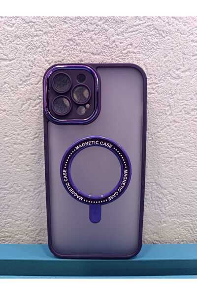 ABC IPHONE 14 PRO MAX UYUMLU MAGSAFE ÖZELLİKLİ UNİX SERT SİLİKON KILIF