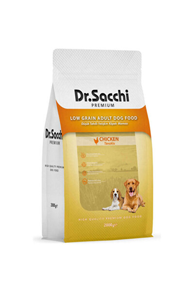 Dr. Sacchi Dr.Sacchi Premium Düşük Tahıllı Tavuklu Yetişkin Köpek Maması 2 Kg