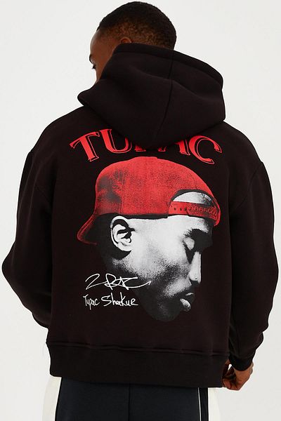 Ghetto off limits 2pac Signature Oversize Unisex Black Sweatshirt