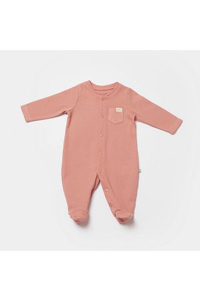Biorganic Waffle Smile Baby Rompers 60743