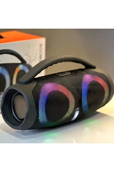 MEGAMUS BOOMBOX3 RGB göz kamaştırıcı renkli IPX5 su geçirmez kablosuz Bluetoo...