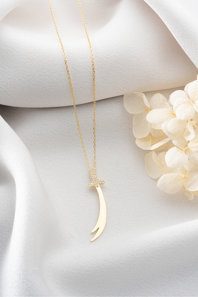Silvano Jewelry 925 Ayar Gümüş Zülfikar Kılıcı Kolye