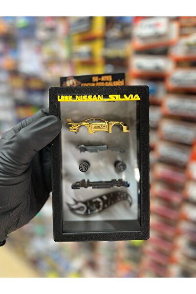HOT WHEELS Nissan LBRW Silvia ( Siyah 1.64 Diorama )