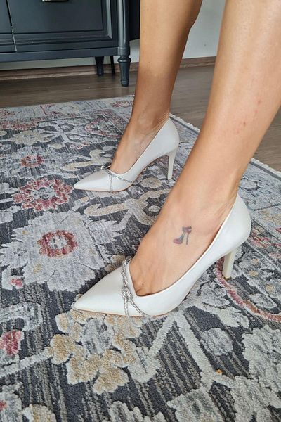 Topukla Footwear 34IZ 79 Pantofi de seară de damă cu toc stiletto Stone