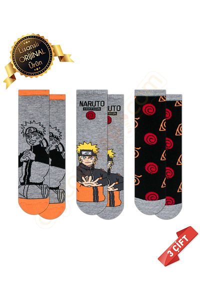 DAYCO Original Licensed Naruto Patterned Socks-DL15610665-NRT-31-34