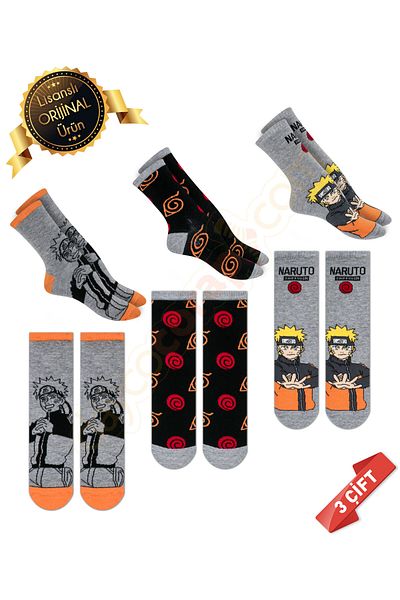 DAYCO Original Licensed Naruto Patterned Socks-DL15610665-NRT-31-34